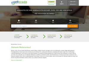 Screenshot der Shop-Webseite von Sellorado.de
