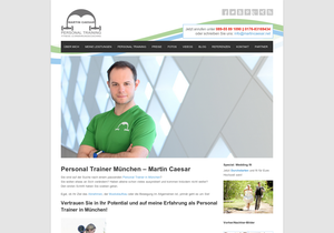 Screenshot der Shop-Webseite von Personal Training Martin Caesar