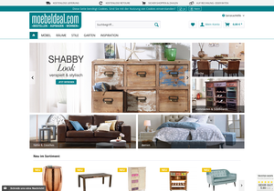 Screenshot der Shop-Webseite von moebeldeal.com