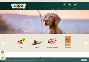 Screenshot der Shop-Webseite von lico-nature.de
