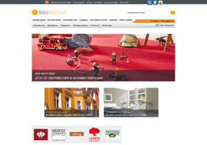 Screenshot der Shop-Webseite von BauNatura.de