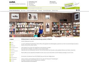 Screenshot der Shop-Webseite von ocelot.de
