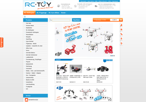 Screenshot der Shop-Webseite von rc-toy.de