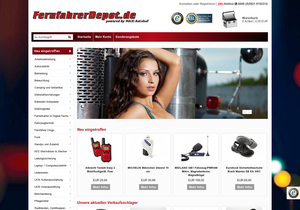 Screenshot der Shop-Webseite von fernfahrerdepot