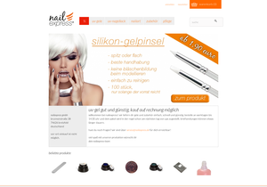 Screenshot der Shop-Webseite von nailexpress.de