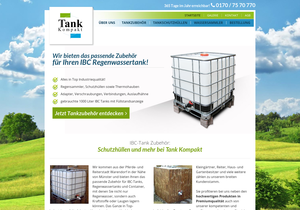 Screenshot der Shop-Webseite von tank-kompakt.de