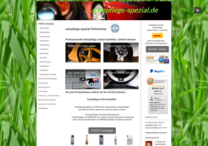Screenshot der Shop-Webseite von autopflege-spezial.de