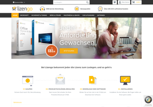 Screenshot der Shop-Webseite von Lizengo Deutschland