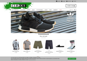 Screenshot der Shop-Webseite von Curious-Shop.com