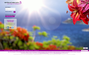 Screenshot der Shop-Webseite von vente-privee.com