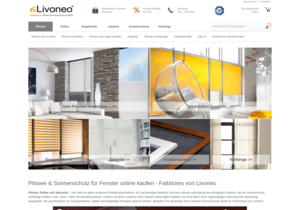 Screenshot der Shop-Webseite von Livoneo®.de