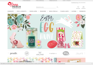 Screenshot der Shop-Webseite von EMMA MERCH