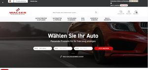 Screenshot der Shop-Webseite von Walser Online Shop