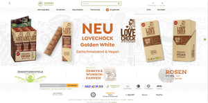 Screenshot der Shop-Webseite von YAKEBA® Natural Products