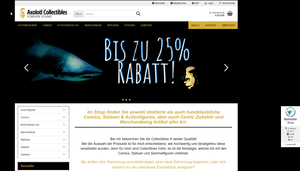 Screenshot der Shop-Webseite von axolotl-collectibles