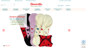 Screenshot der Shop-Webseite von Bloodmilla