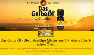 Screenshot der Shop-Webseite von  Das Gelbe Öl