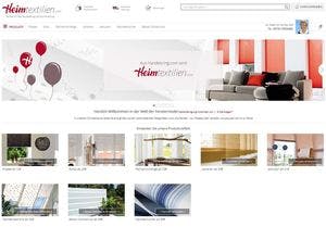 Screenshot der Shop-Webseite von Heimtextilien.com