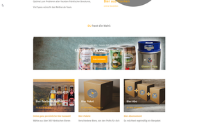 Screenshot der Shop-Webseite von meibier