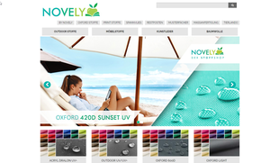 Screenshot der Shop-Webseite von novely®