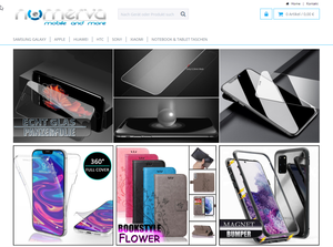 Screenshot der Shop-Webseite von numerva mobile and  more