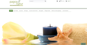Screenshot der Shop-Webseite von pagra-natur.de