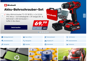 Screenshot der Shop-Webseite von Pollin Electronic