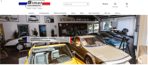 Screenshot der Shop-Webseite von simon-auto-shop.de