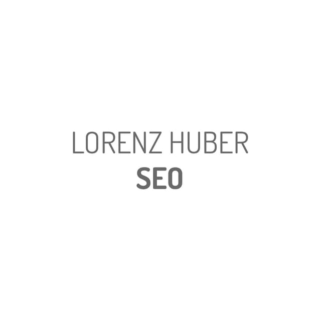 Lorenz Huber SEO